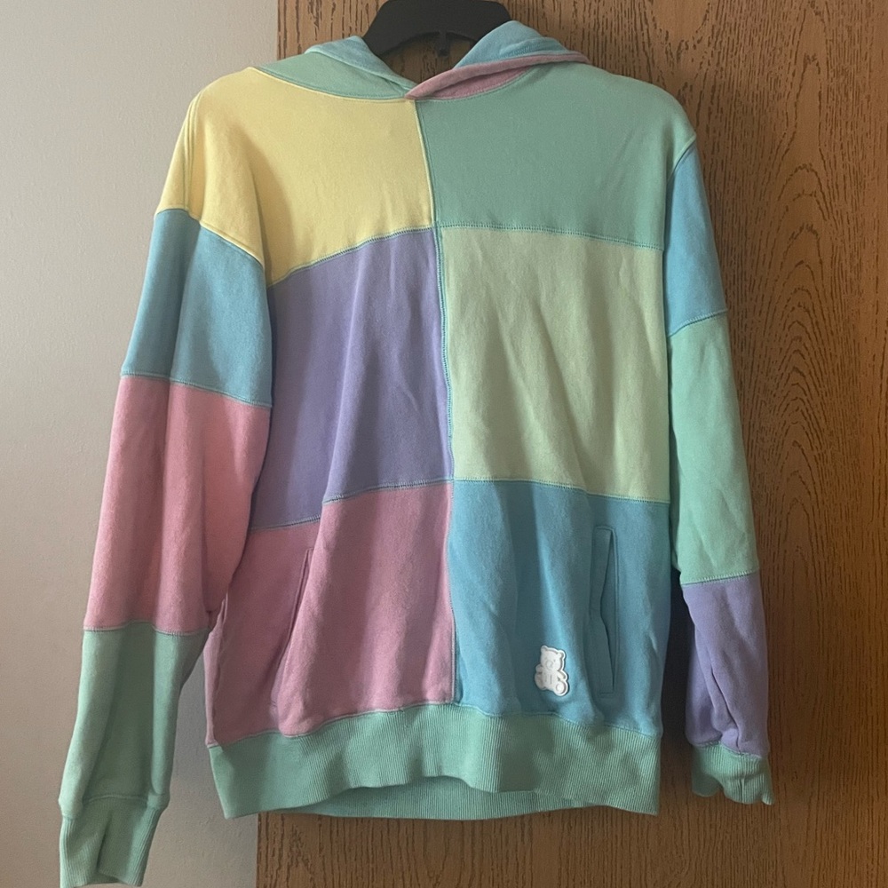 Teddy Multi Color Pastel Hoodie